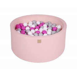 Suchy basen dla dziecka 90x40 cm + 200 piłek - różowy