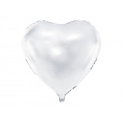 Balon foliowy Serce 45cm - biały