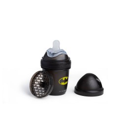 Herobility - butelka antykolkowa HeroBottle 140 ml, Batman + smoczek S (0 m+)