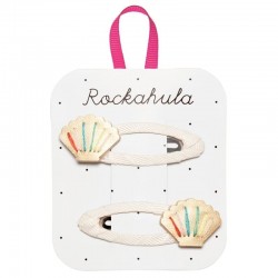 Rockahula Kids spinki do włosów dla dziewczynki 2 szt. Rainbow Shell