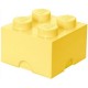 Pojemnik w kształcie klocka LEGO 4 - jasnożółty 