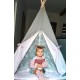 Namiot tipi dla dziecka Pudrowa Księżniczka - zestaw