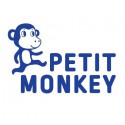 Petit Monkey - Bidon transparentny ze składanym ustnikiem i słomką Słoń i Pingwiny